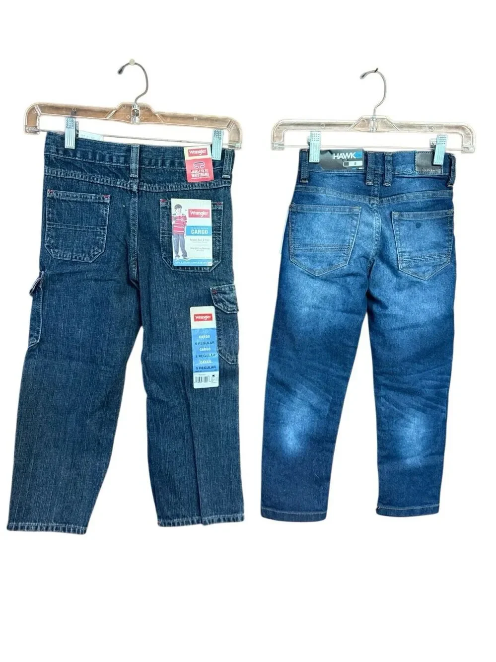 Wrangler Cargo/ Tony Hawk Boys jeans (2)Pr Sz 5 NWT